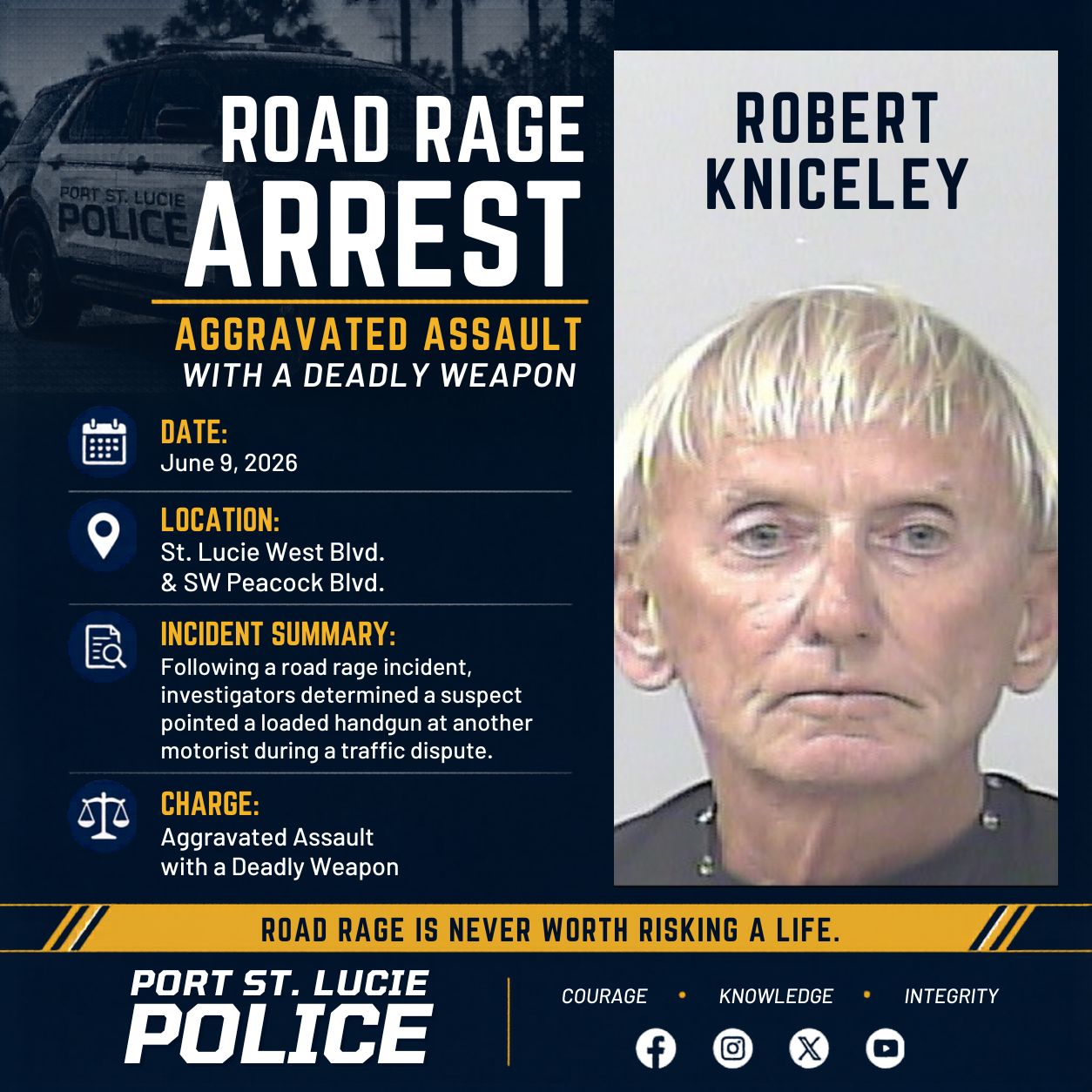 NEWS RELEASE September 23, 2019 For Immediate Release Road Rage