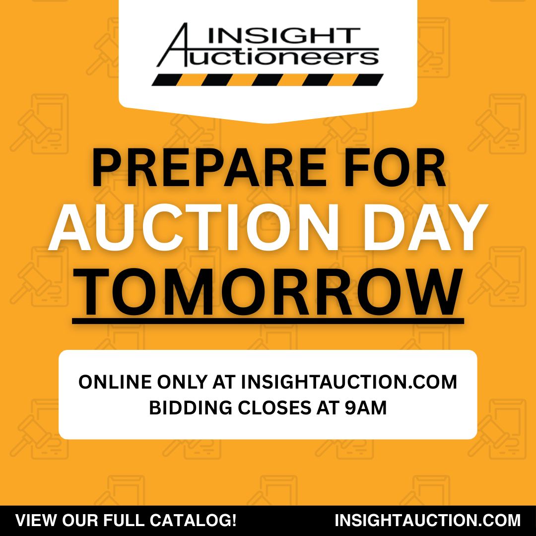Insight - Final call to prep for auction day tomorrow, December 9th! 🔧 ...