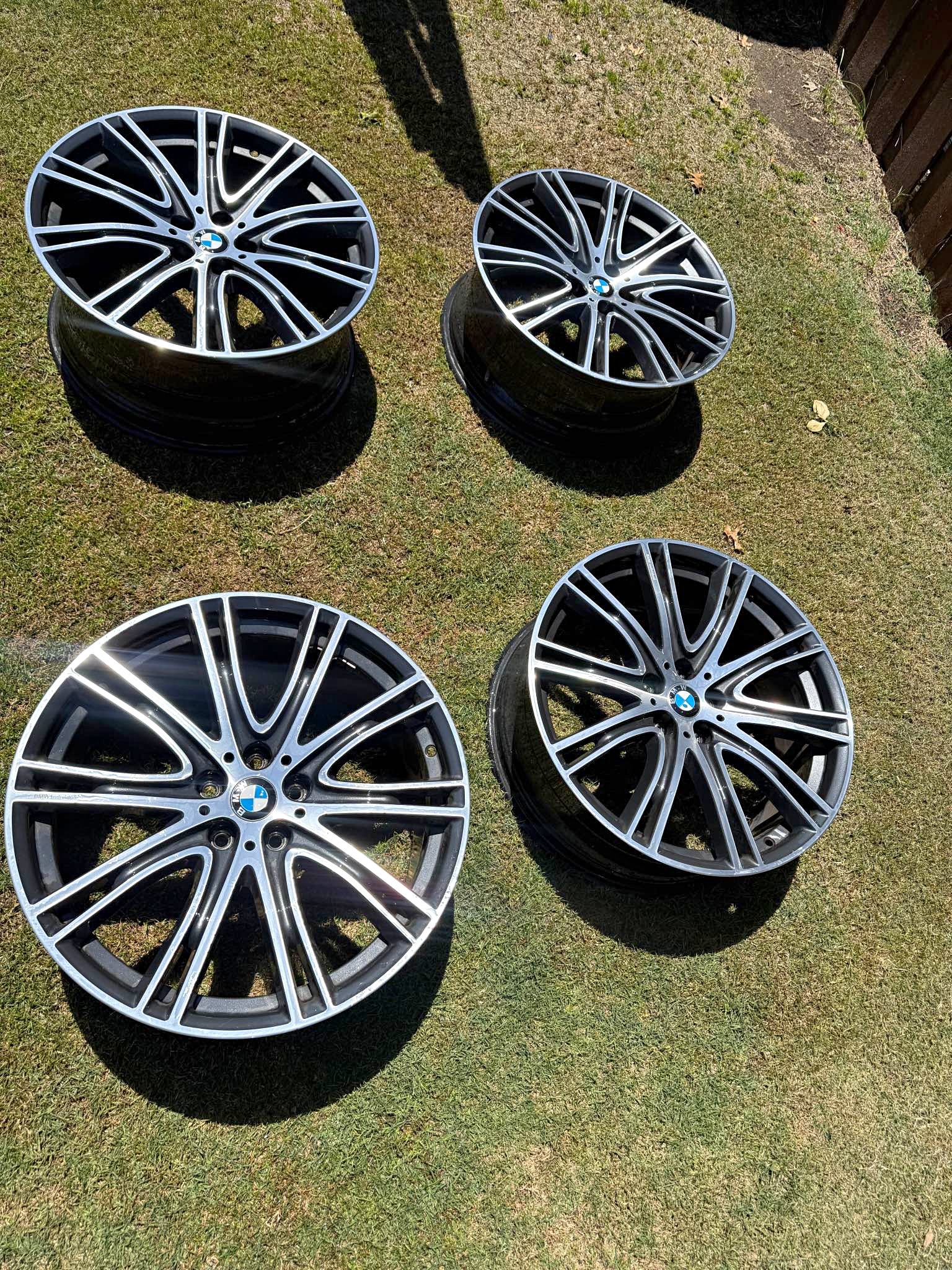 Mercedes Benz CLS450 AMG WHEELS. 20X8.5 on the fronts, 20x9.5 on the