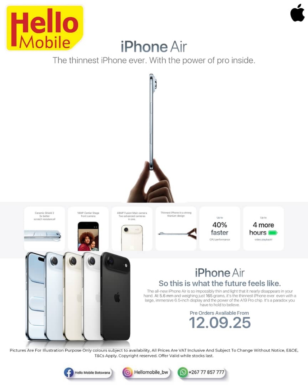 Say hello to the thinnest iPhone... - Hello Mobile Botswana | Facebook
