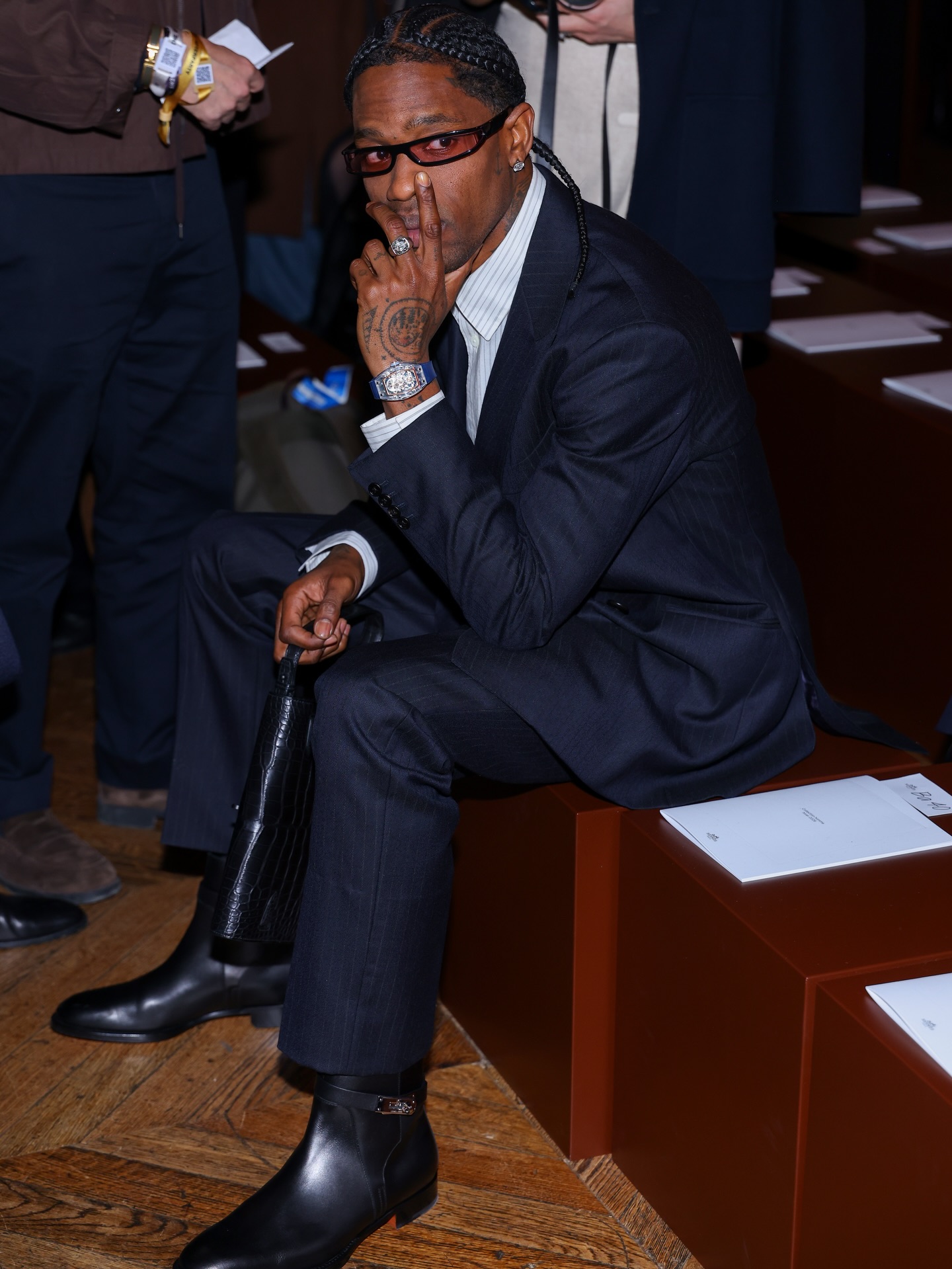 Travis Scott, Usher, and James McAvoy brought the energy to Hermès 