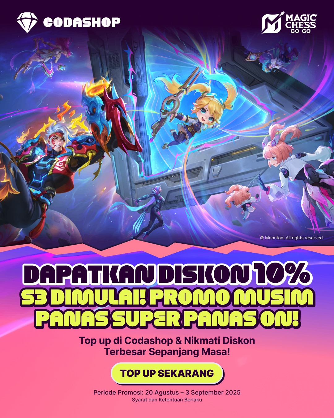 Codashop - S3 Dimulai, Promo Musim Panas Super Panas TELAH... | Facebook