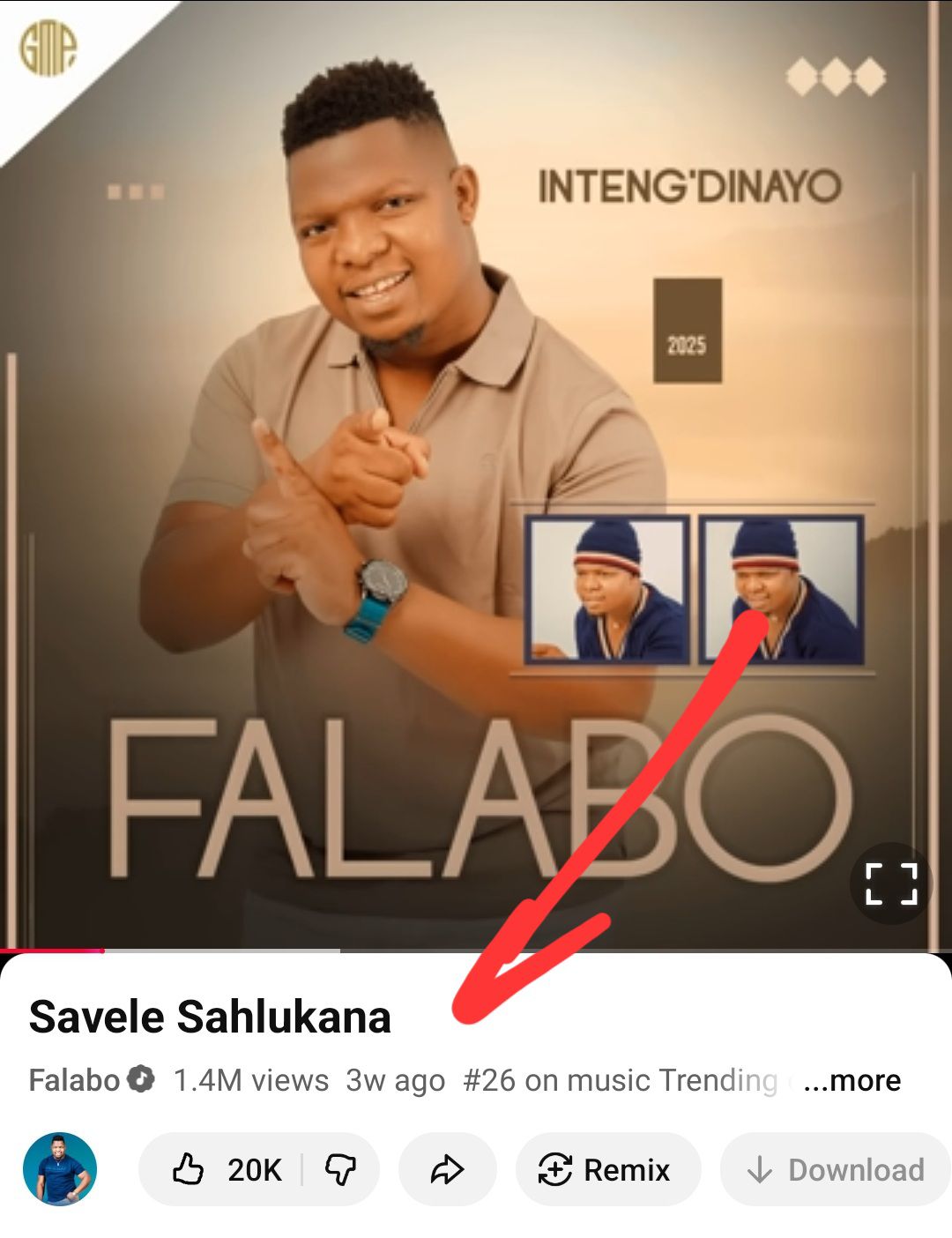 No.26 on trending songs in... - Falabo Manelisi Khuzwayo | Facebook
