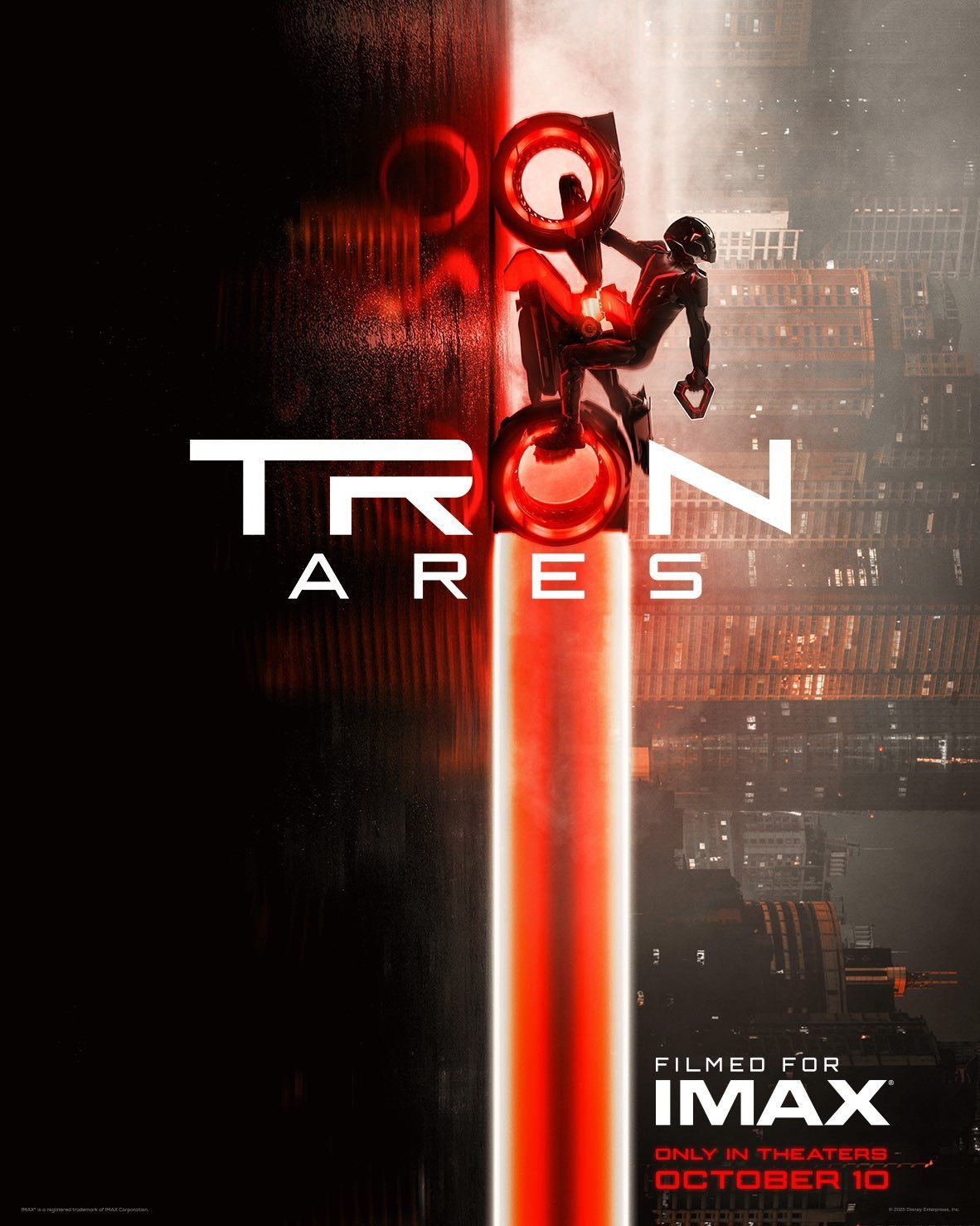 【映画館用両面ポスター】トロン:アレス / Tron: Ares　IMAX New IMAX Poster for 'Tron: Ares' In theaters October 10th. #Tron