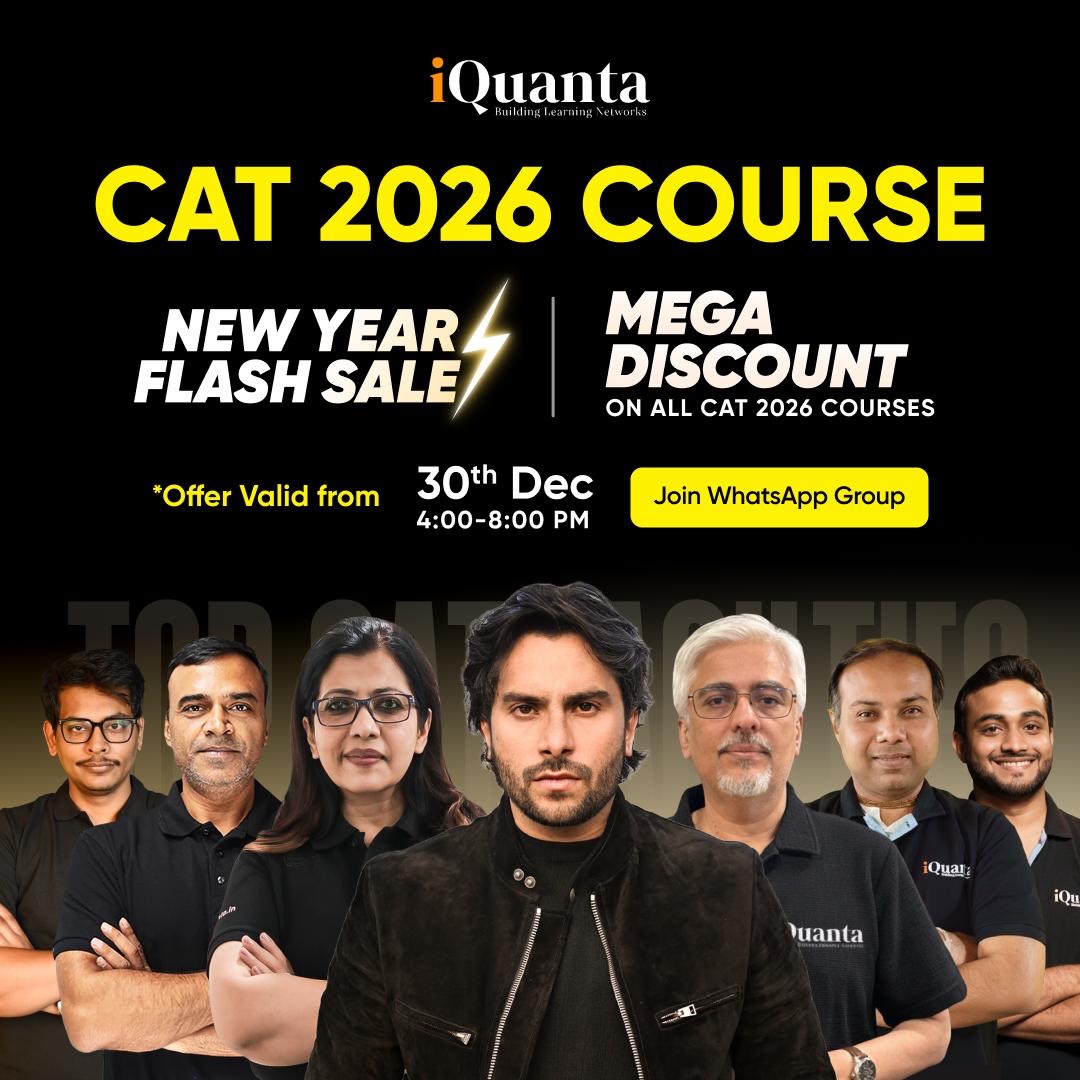 iQuanta - Biggest Ever Flash Sale on iQuanta CAT 2026 Batch 🚨 Mega ...