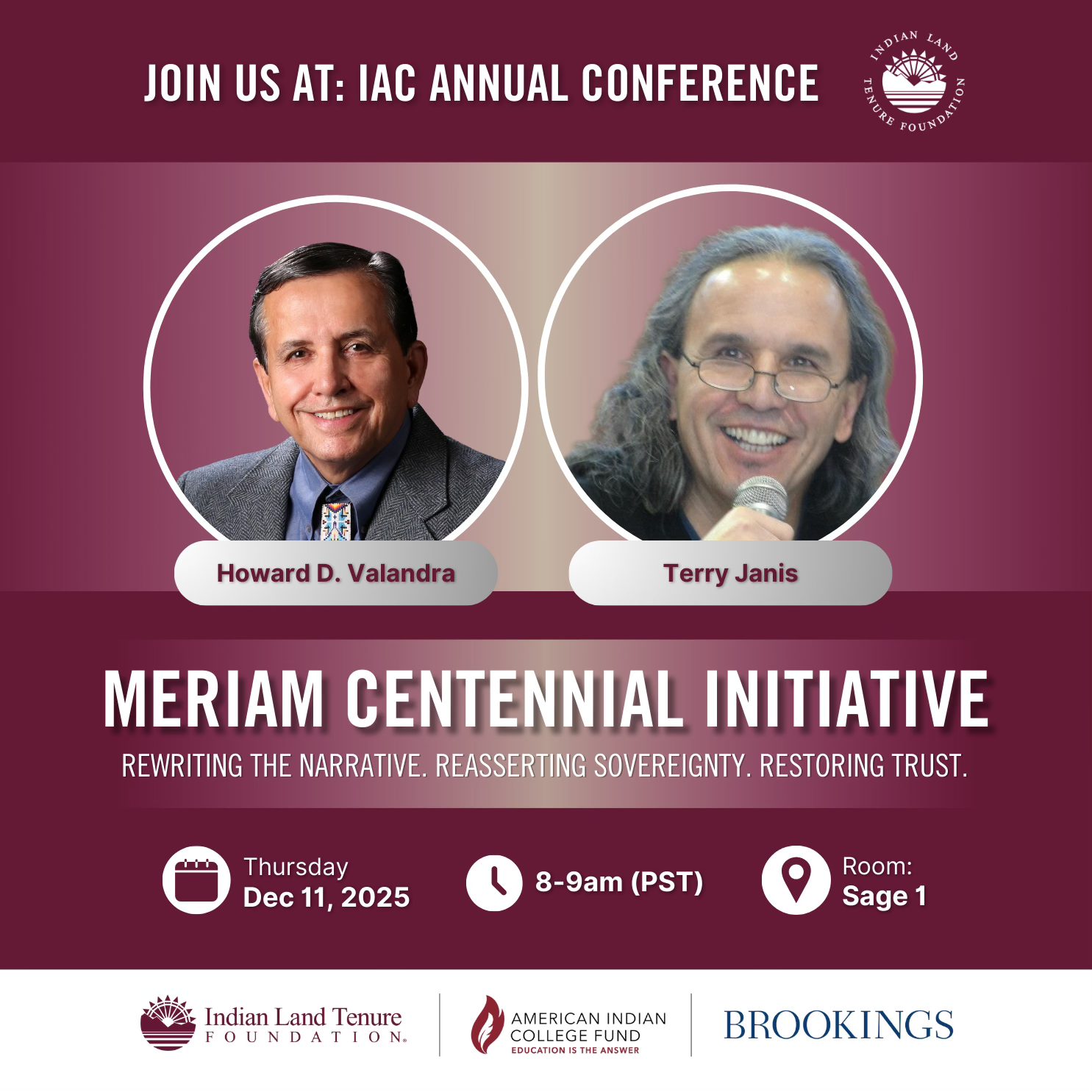 📢 Join us at the IAC... - Indian Land Tenure Foundation | Facebook