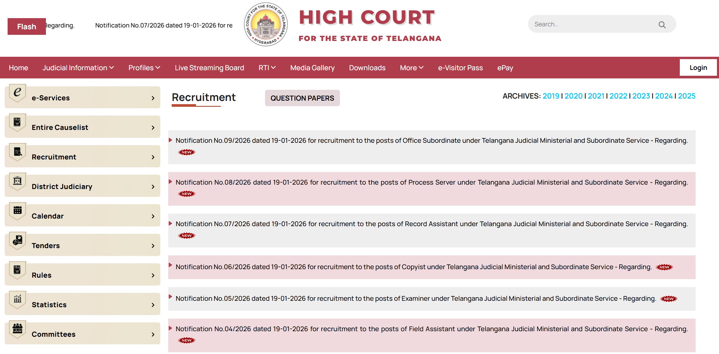Telangana High Court... - Telangana Careers - Govt Jobs | Facebook