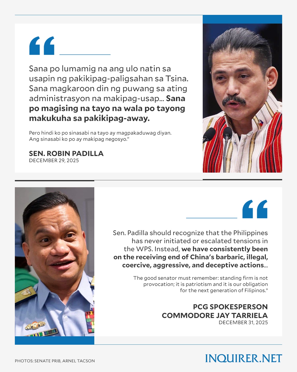 INQUIRER.net - ‘STANDING FIRM IS NOT PROVOCATION’... | Facebook