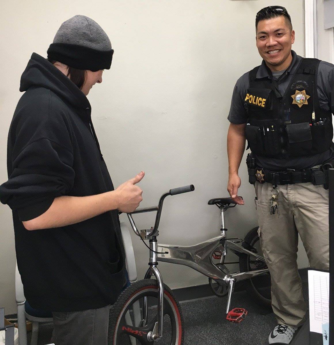 Axel is a 6th grader at Hernandez Middle School. His bike was
