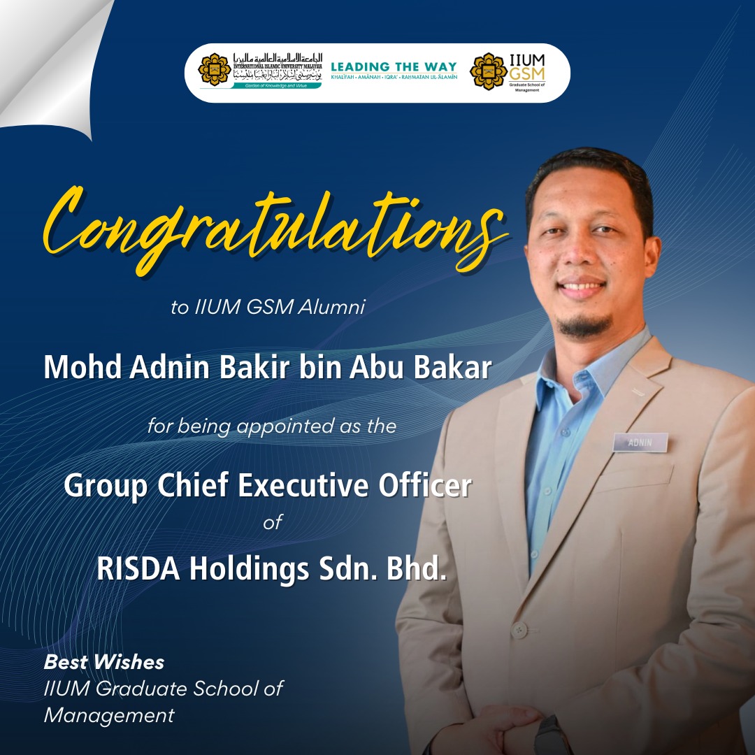 IIUM - Congratulations to Our Alumni . We are delighted to share the ...