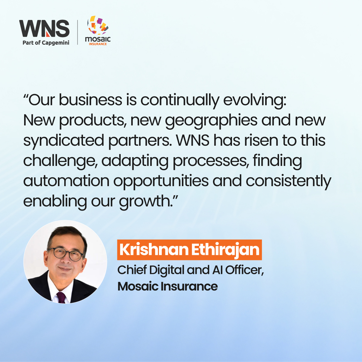 WNS - WNS, part of Capgemini, was at the HFS India Summit 2026 as ...