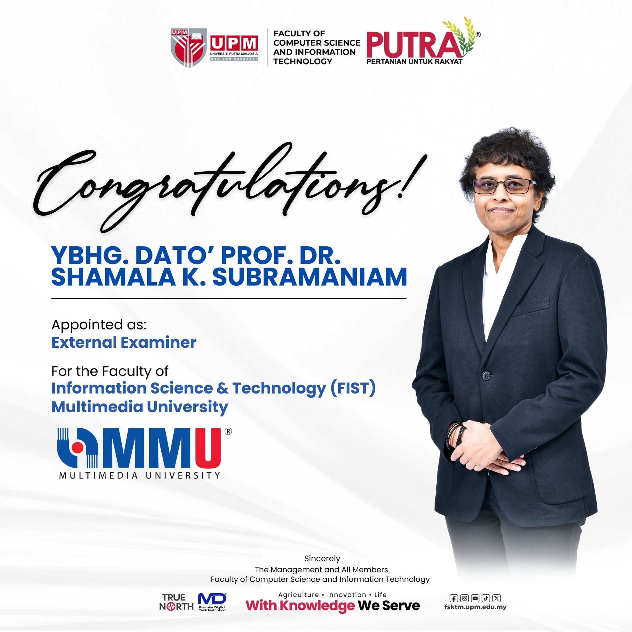 Fakulti - Heartiest Congratulations to YBhg. Dato’ Prof. Dr. Shamala K ...