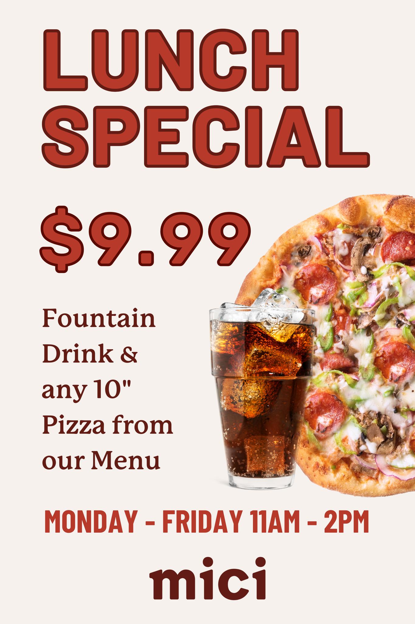 Mici Italian - 🍕 Lunch plans? We’ve got you covered all... | Facebook