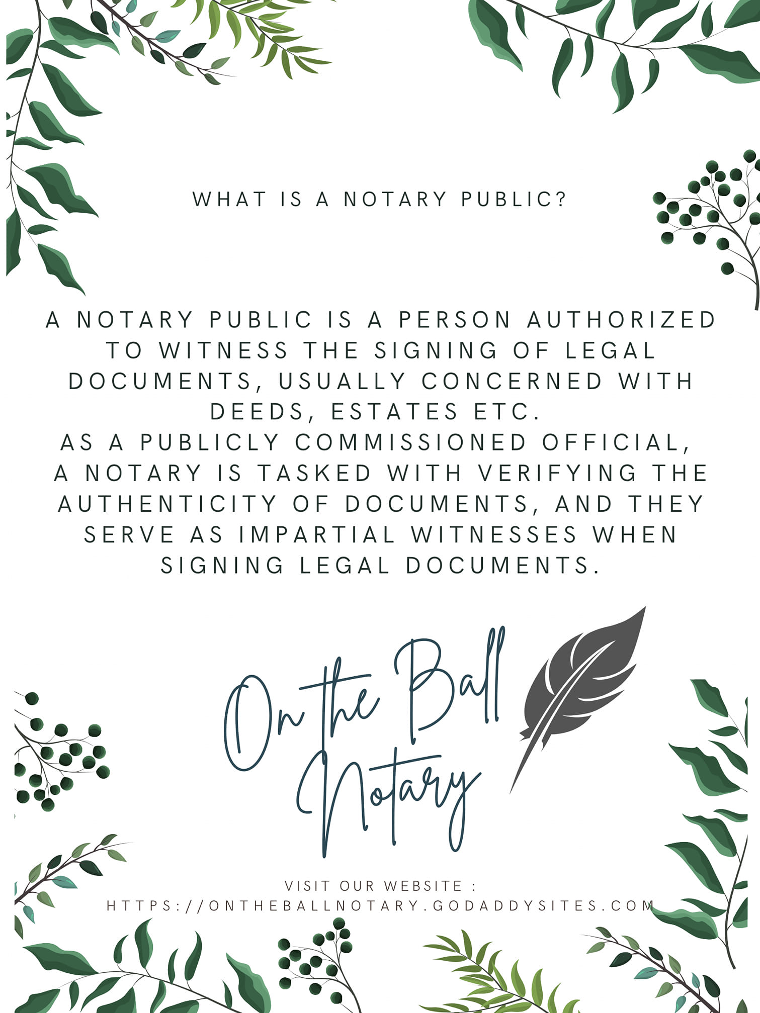 On the Ball Notary | Monroe WA
