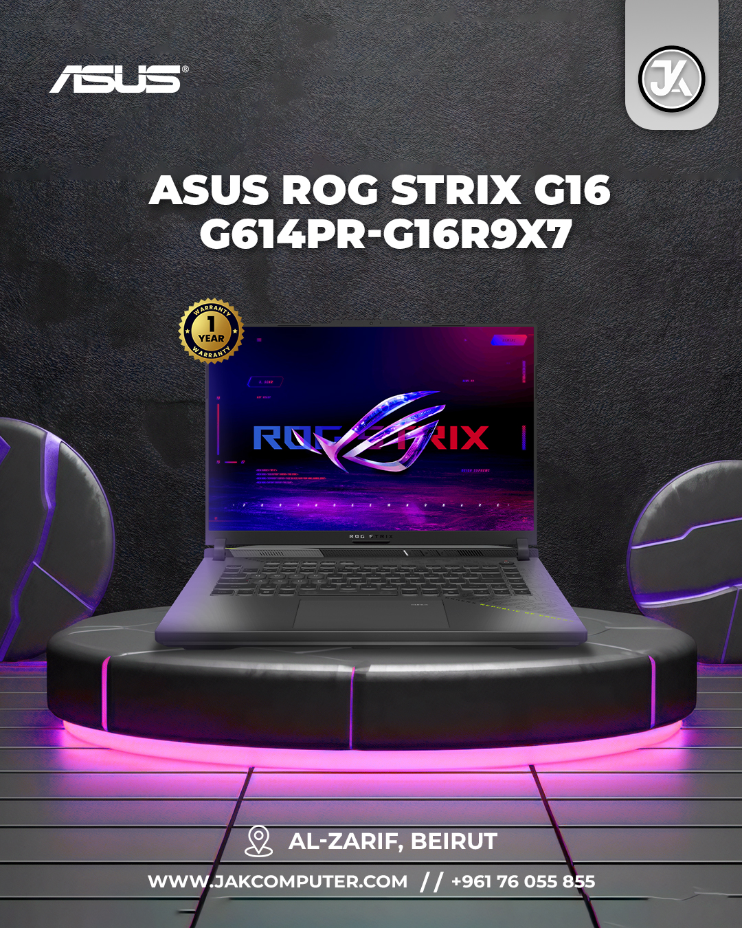 JAK Computers - The Asus ROG STRIX G16 is a gaming machine... | Facebook