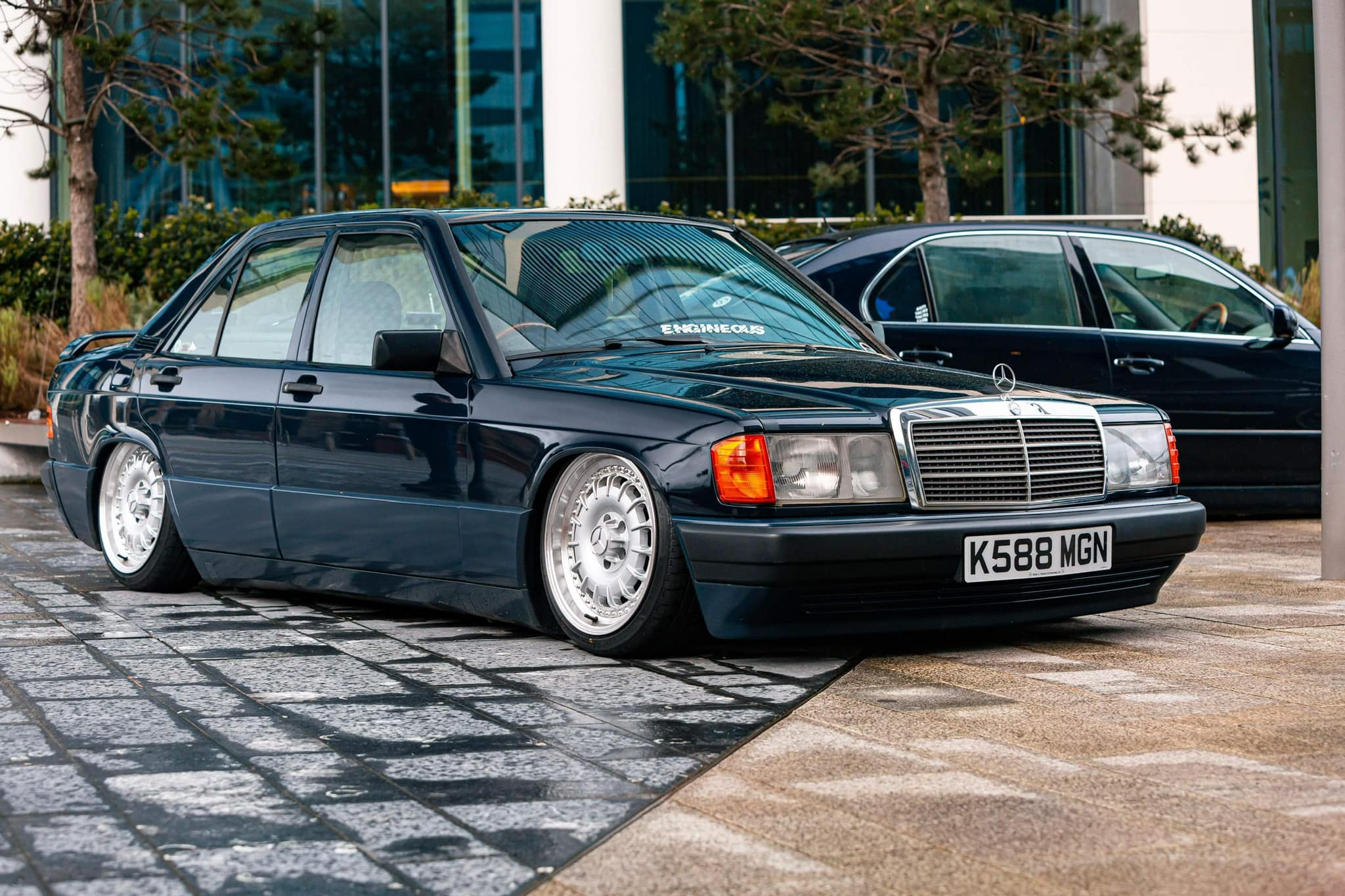 What is the paint code for Mercedes 190e lower sacco panels?