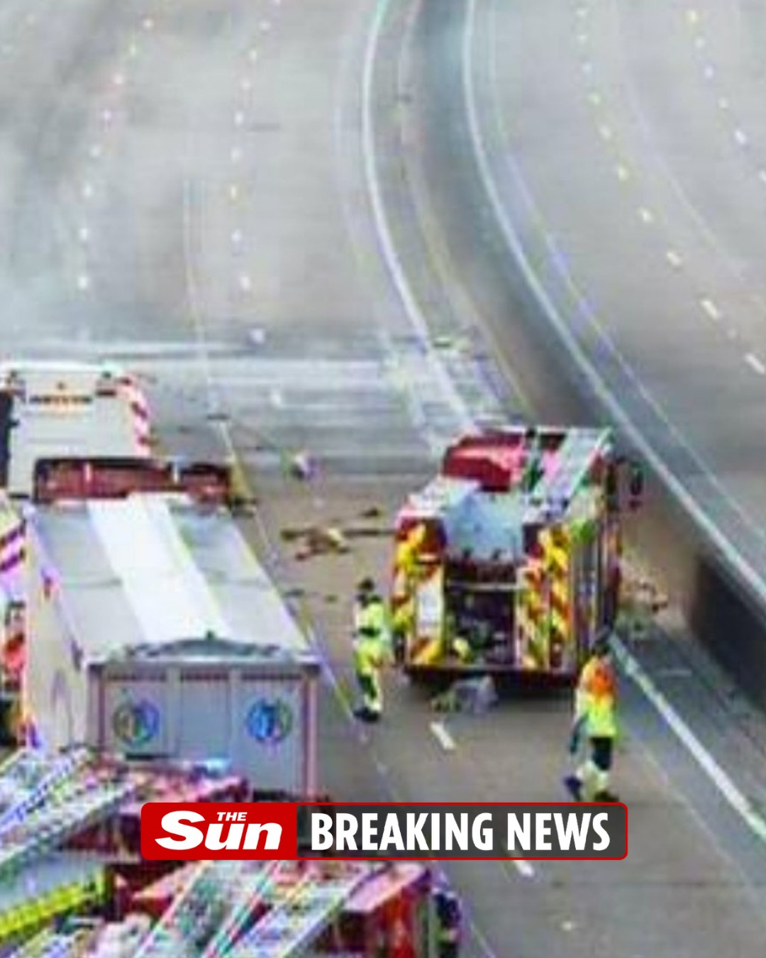 The Sun - Major motorway closed due to lorry blaze with... | Facebook