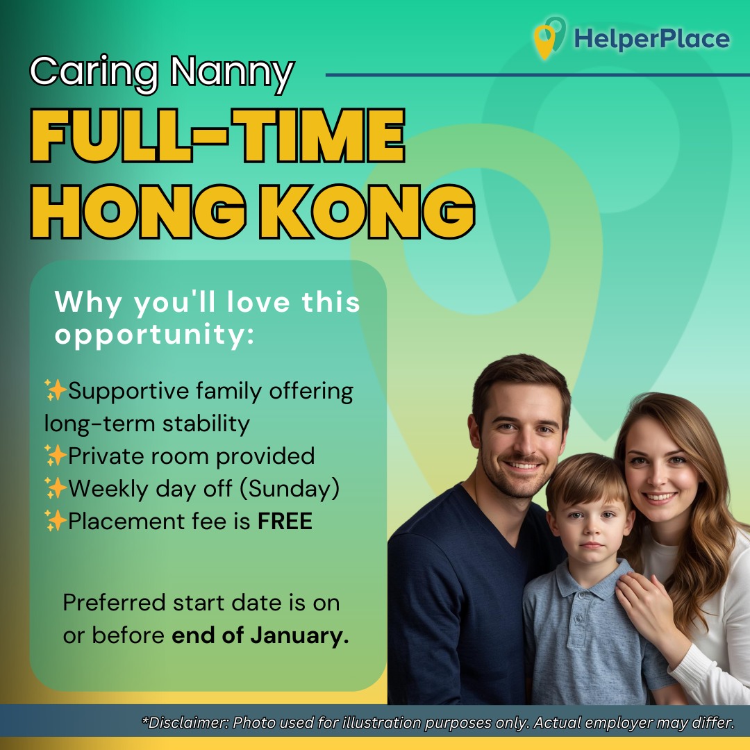 HelperPlace - Full-Time Nanny | Hong Kong An expatriate... | Facebook