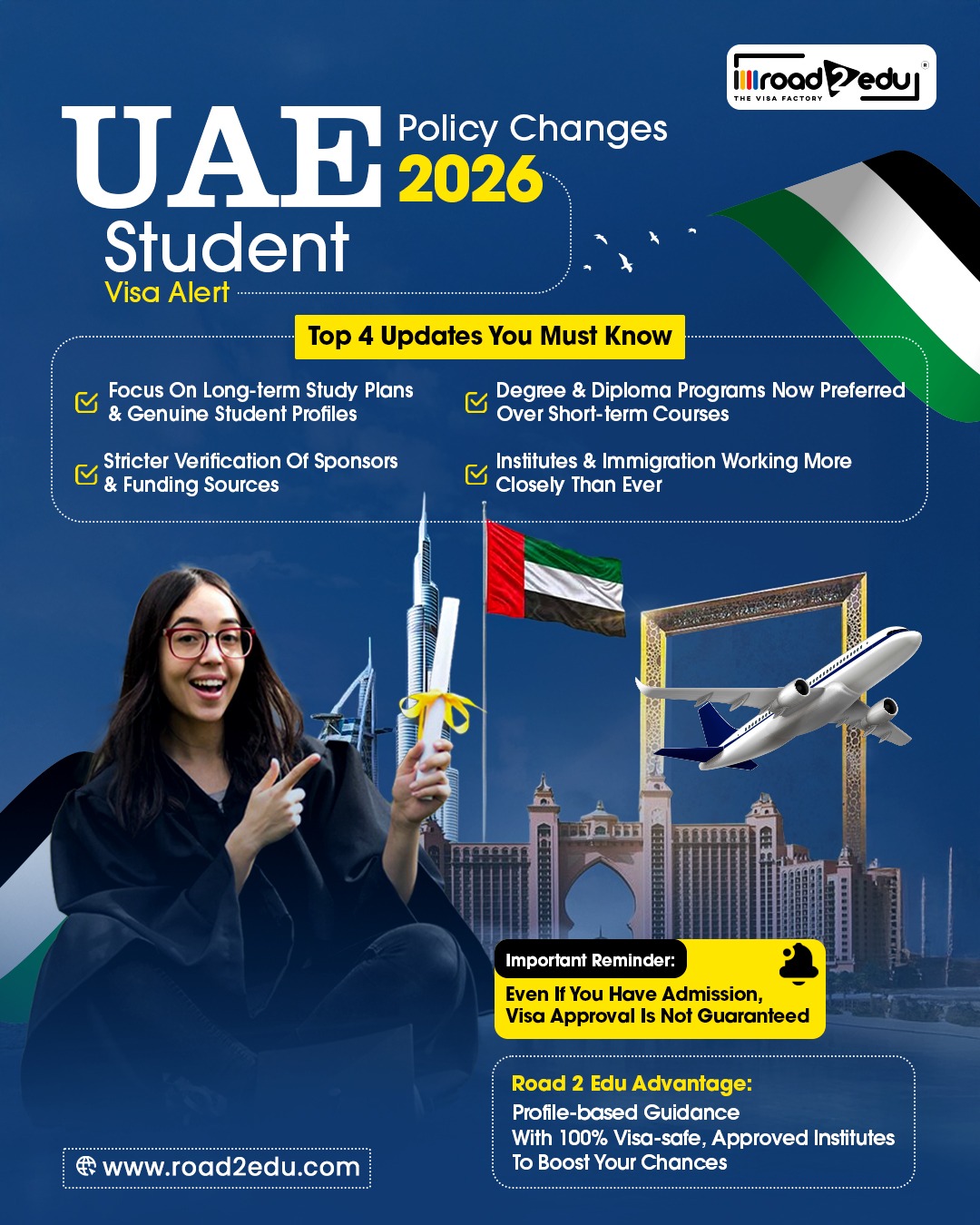 Road 2 Edu - 📢 UAE Student Visa Rules Changed for 2026!... | Facebook
