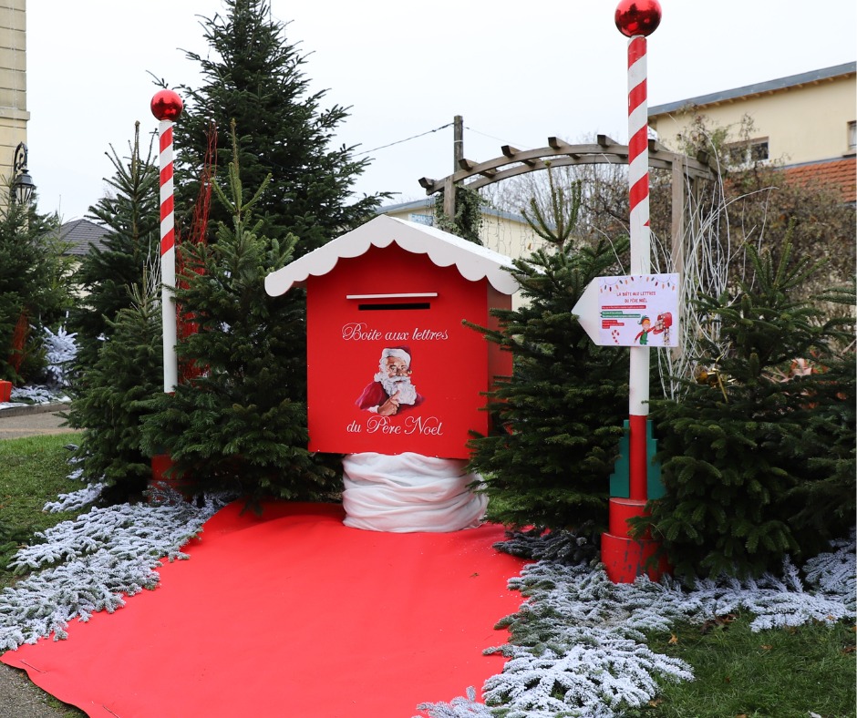 Duokon Boîte aux lettres de Noël en fer pour enfants, boîte à cadeaux