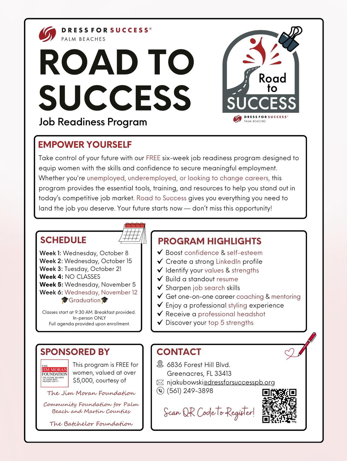 dress for success palm beach county Beaches offers job readiness program for women Color:Cream & Royal Blue Embroidered fallflash25 dark blue silk prom