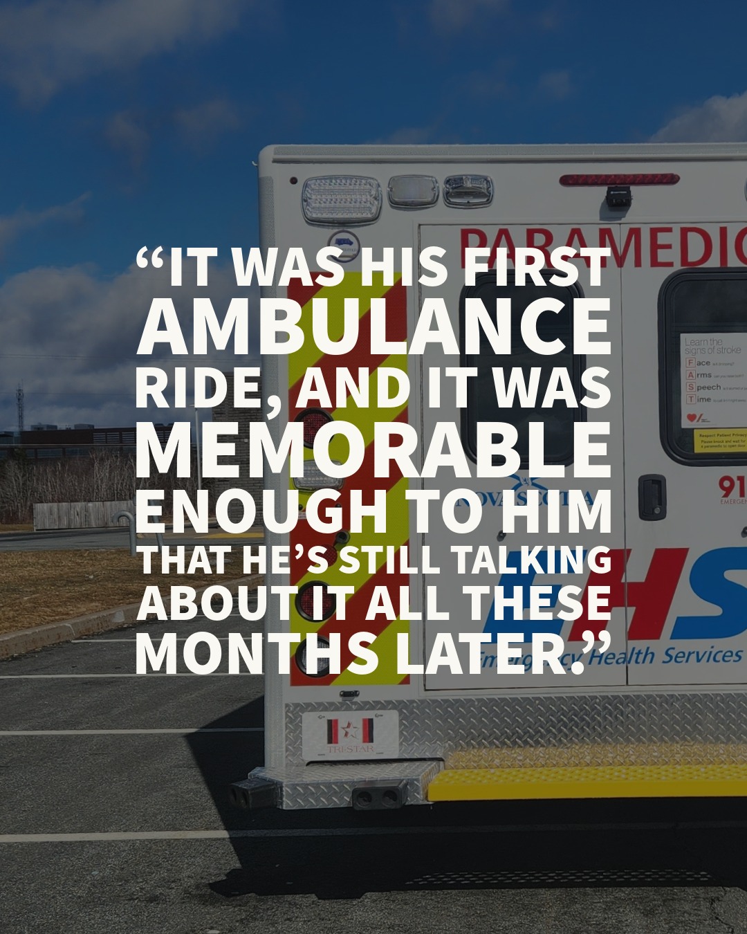 Emergency - We received a note from a patient about the exceptional ...