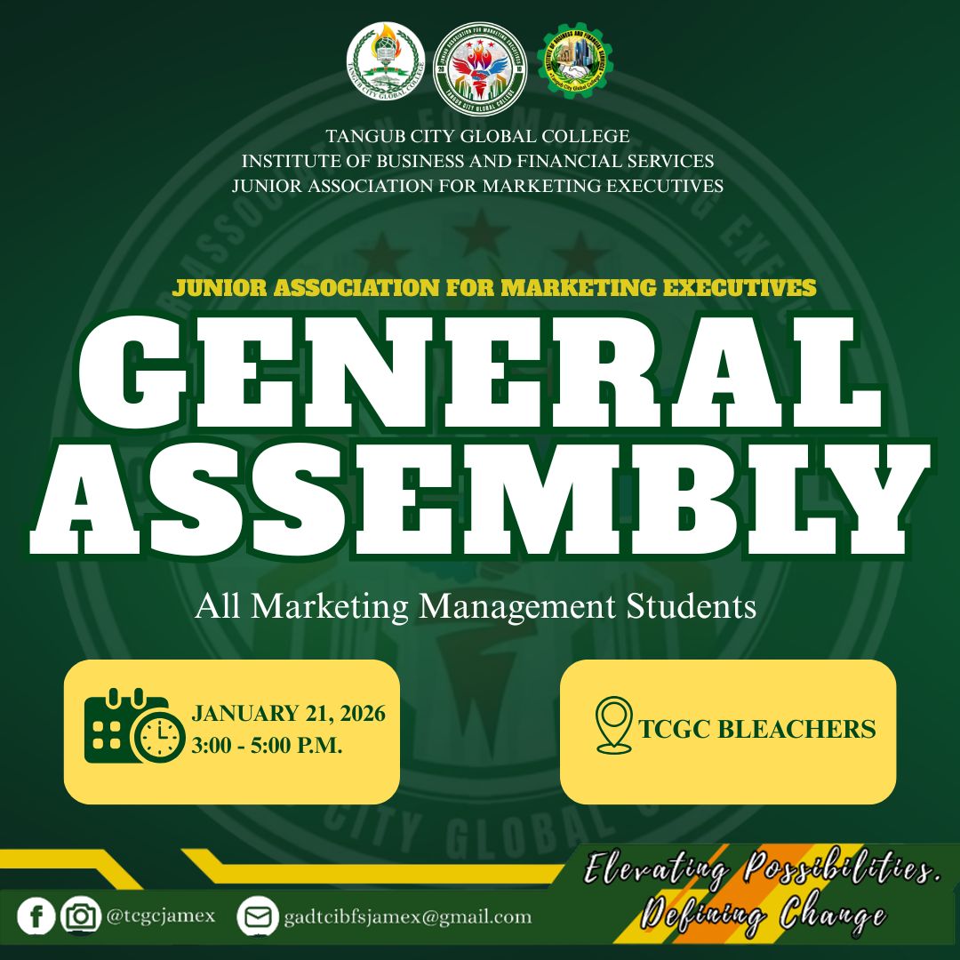 𝐔𝐑𝐆𝐄𝐍𝐓... - TCGC - Junior Association for Marketing Executives | Facebook