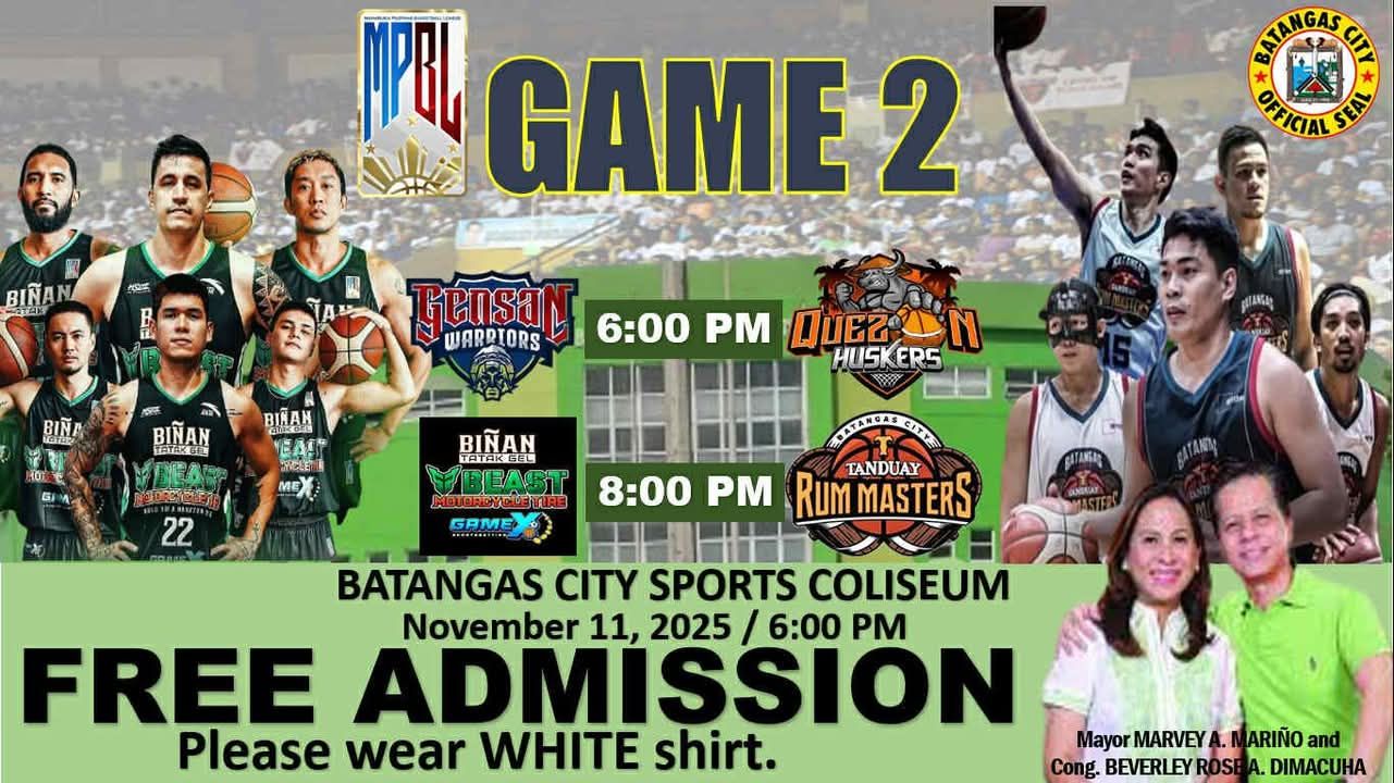 Metro - ‼️BATANGAS TANDUAY RUM MASTER's Game2 ng best of 3 series with ...