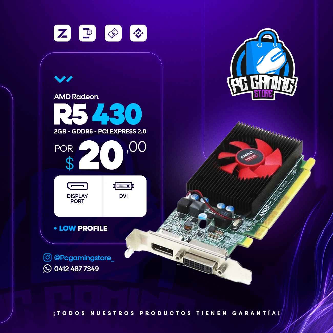 AMD RADEON R5 430 2GB GDDR5 $20$ - Motherboards - Guacara | Facebook ...