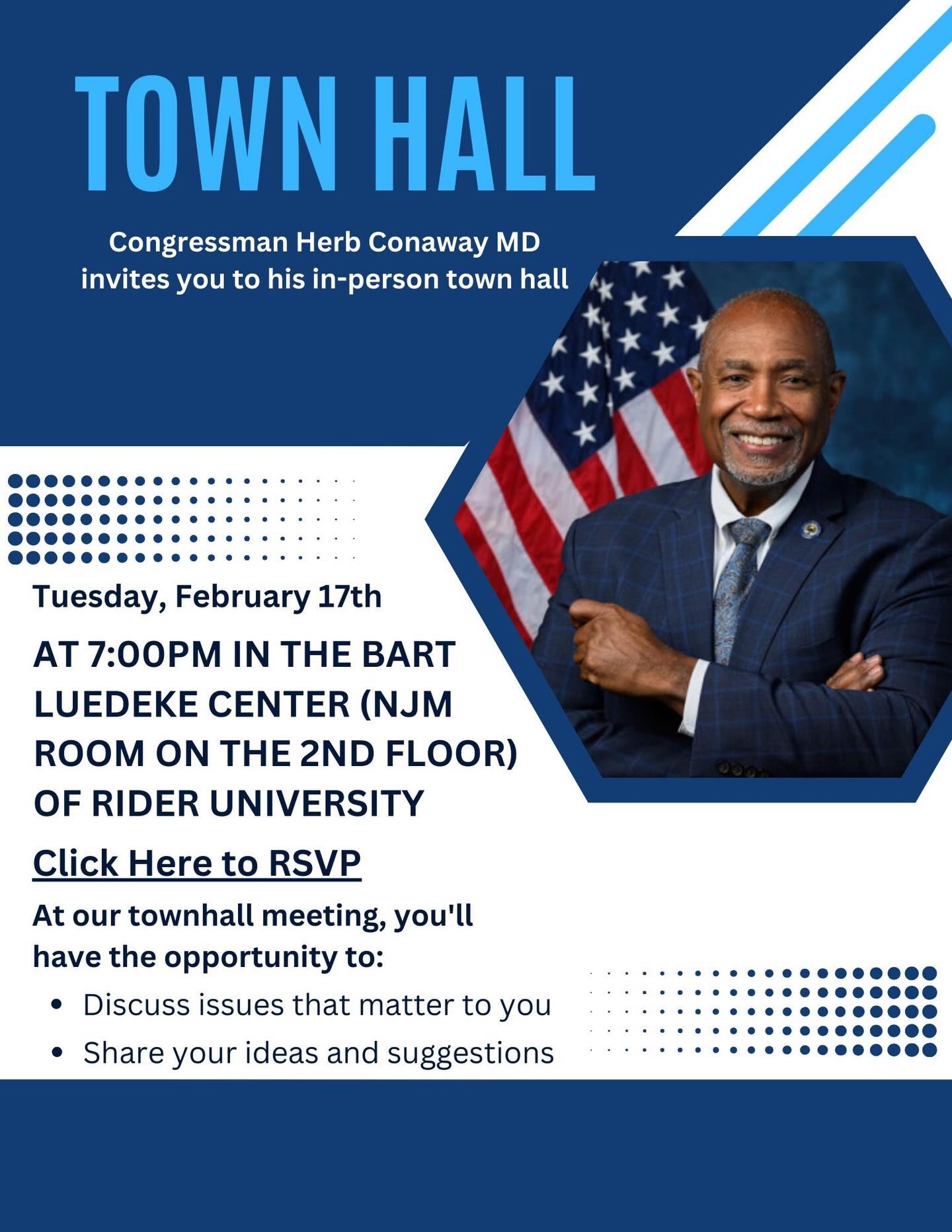 Join me next Tuesday as I... - Congressman Herb Conaway, MD | Facebook