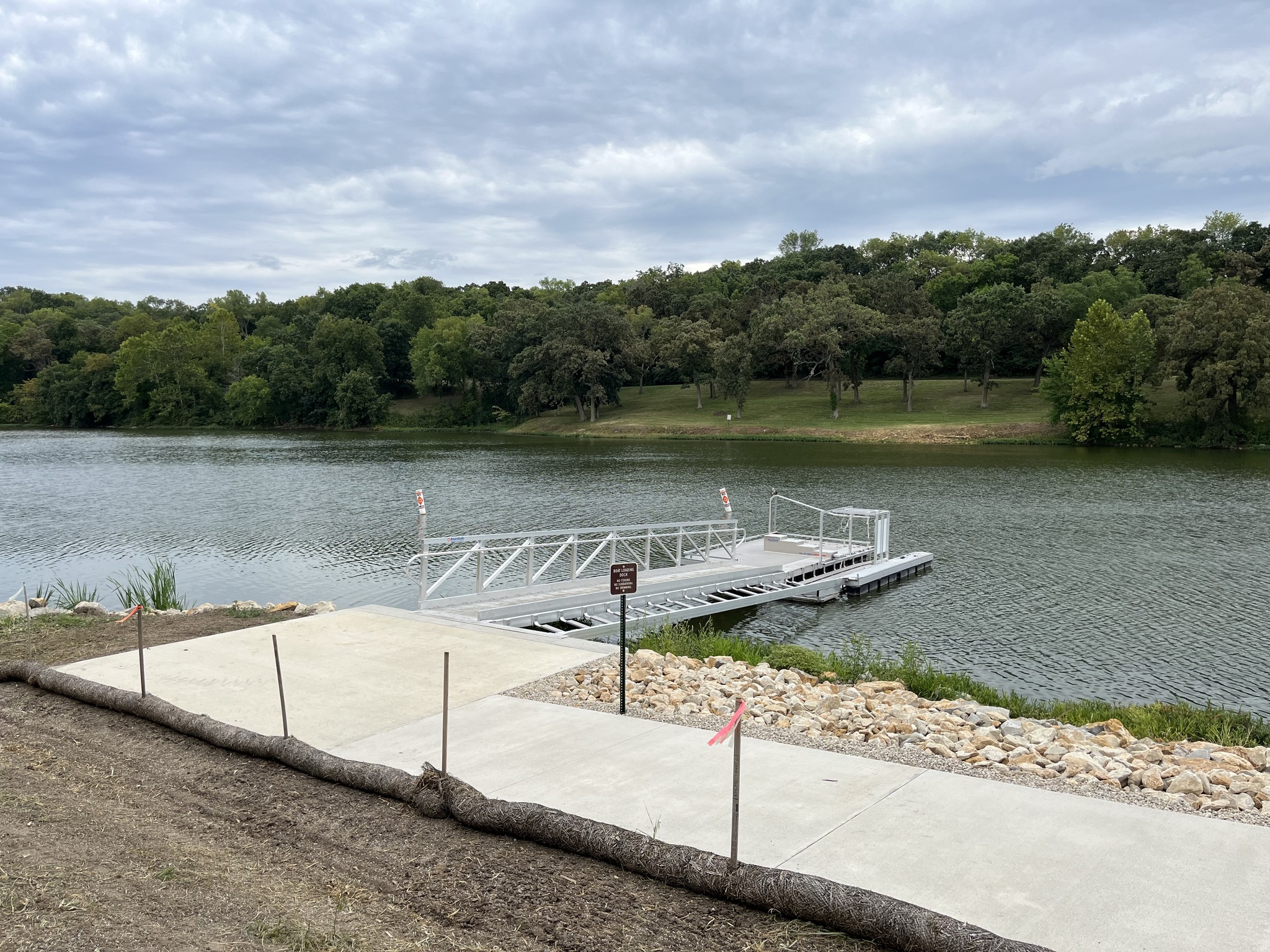 Ribbon-cutting ceremony for kayak launch