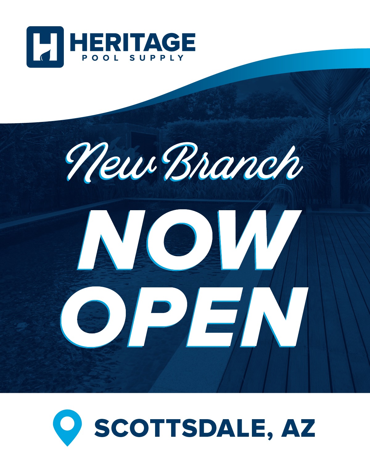 Pool - Scottsdale, we're officially open! Heritage Pool Supply is proud ...