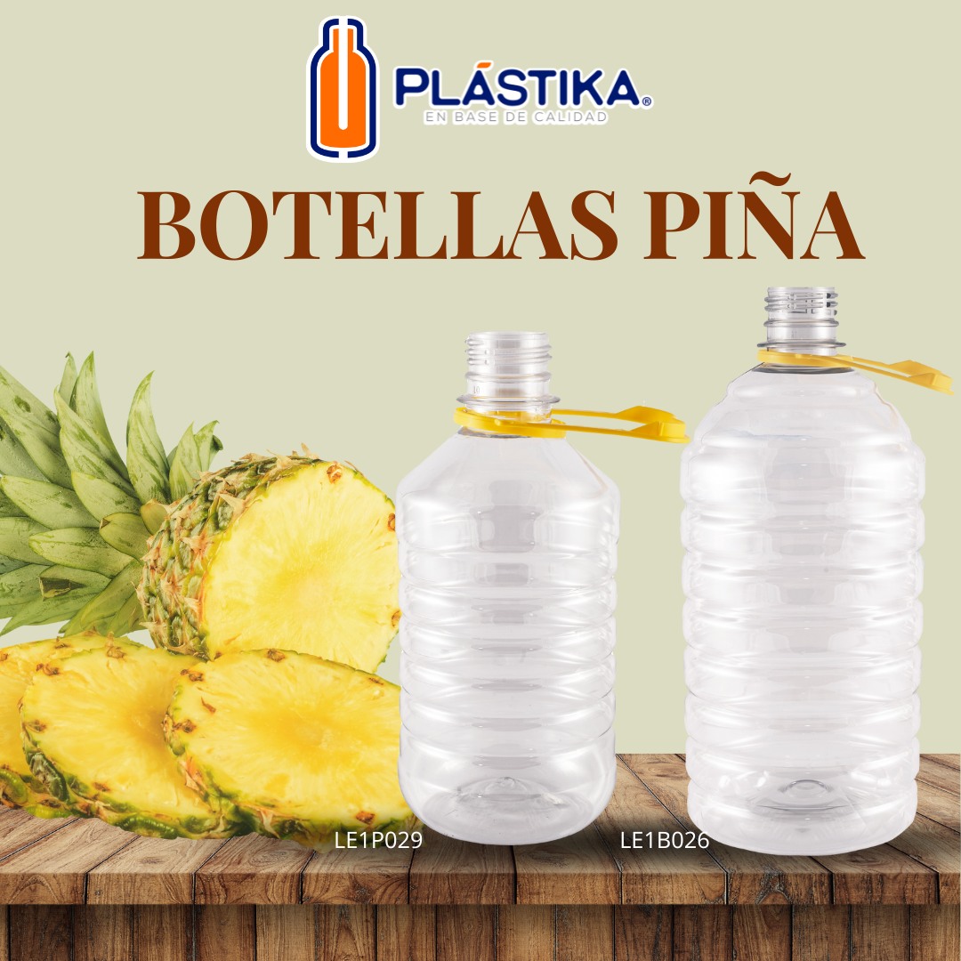 Plástika - 🍍 Botellas de Piña ¡Perfectas para tus necesidades! 🏷️ ...