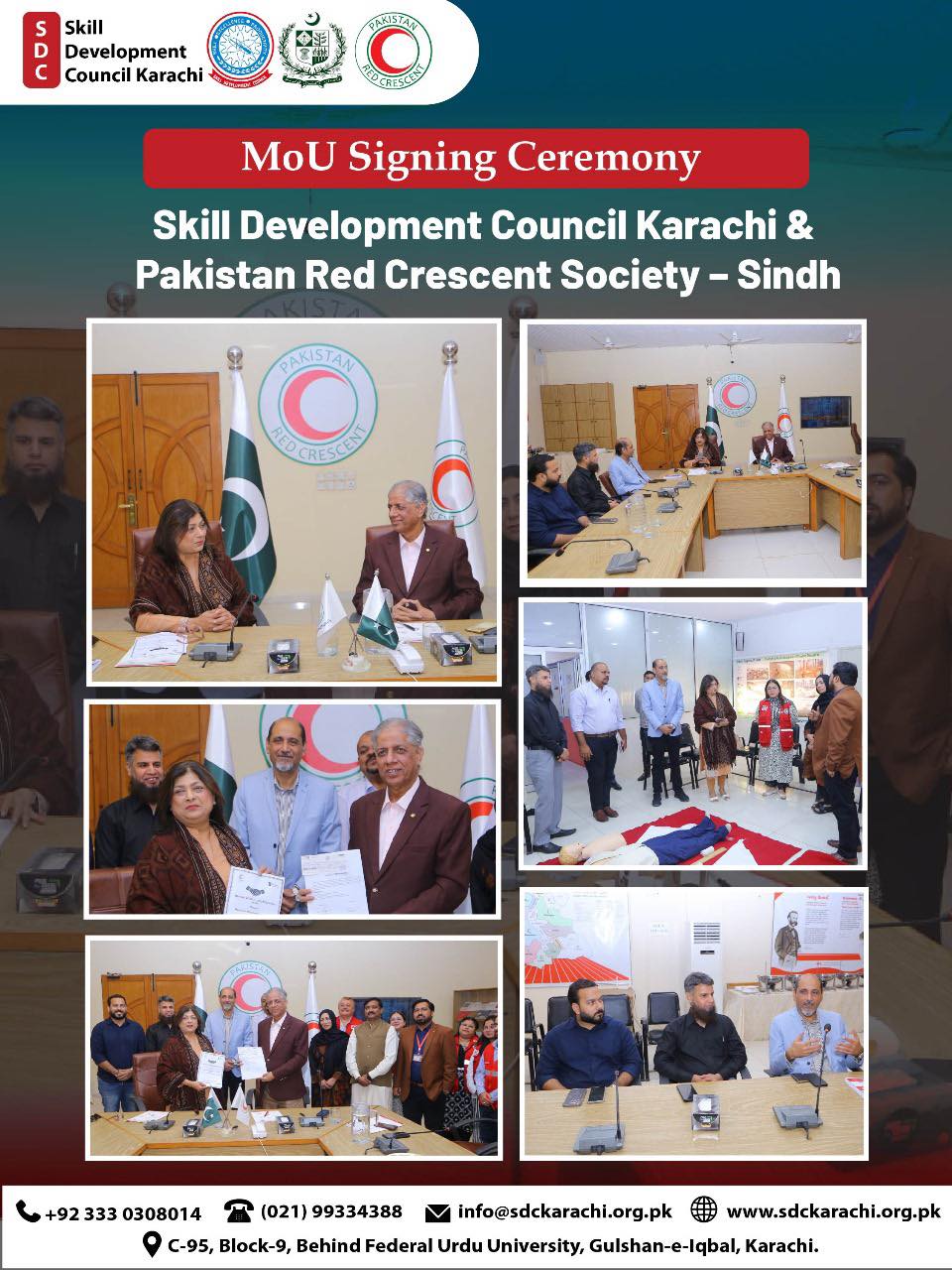 SDC Karachi 🤝 Pakistan Red... - Skill Development Council | Facebook