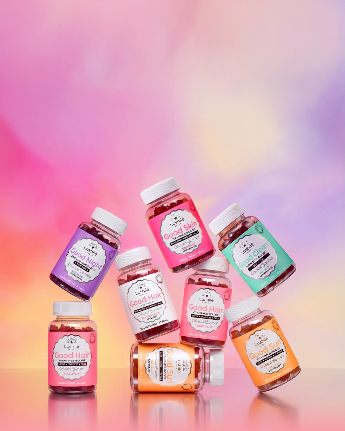 Gummies Lashilé Good Good Hair - Complément Anti-chute Cheveux Pour Femmes - Savoureux Et Pratique