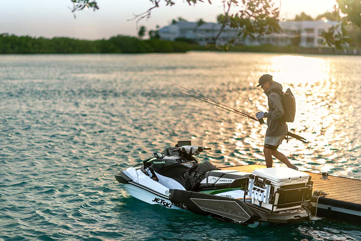 Kawasaki - The ultimate fishing partner. The Jet Ski Ultra 160LX-S ...