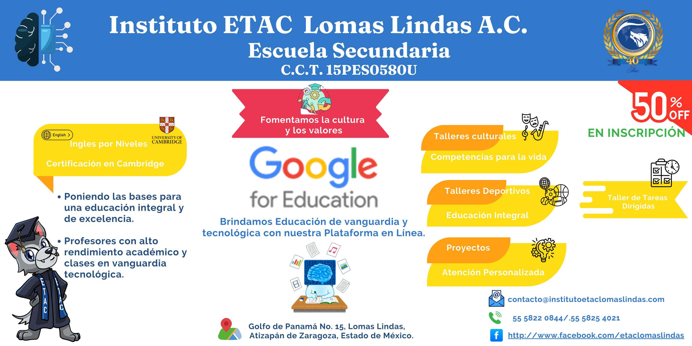 Instituto Etac Lomas Lindas - 📅 Inscripciones abiertas para Secundaria ...