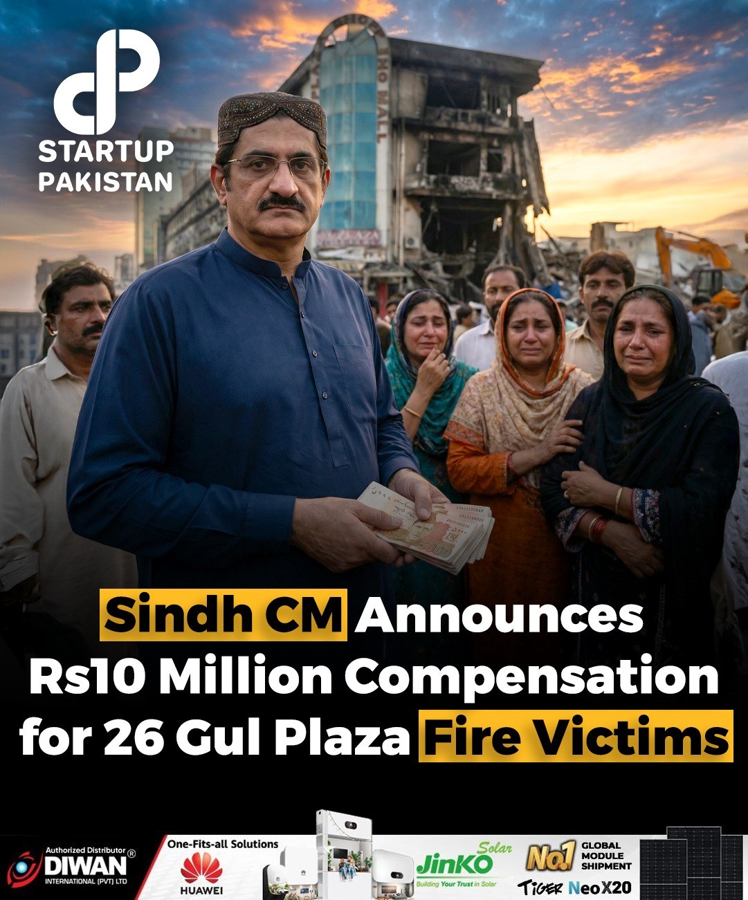 Startup - Sindh Chief Minister Syed Murad Ali Shah said compensation ...