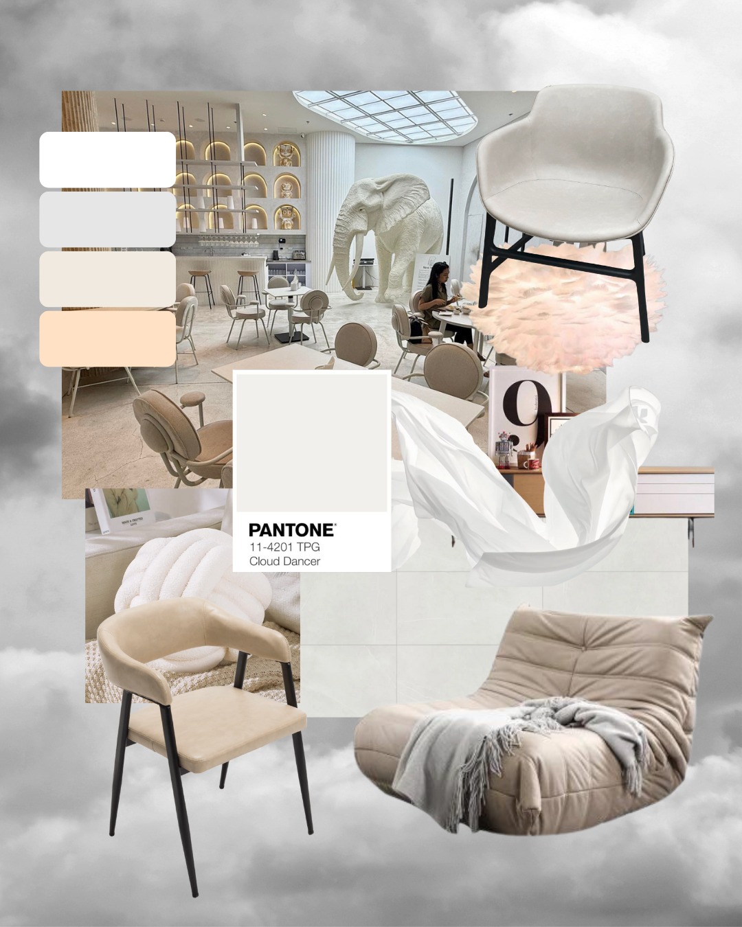 Quirk - Soft, airy, and timeless 🪽☁️ Meet Cloud Dancer, Pantone’s 2026 ...