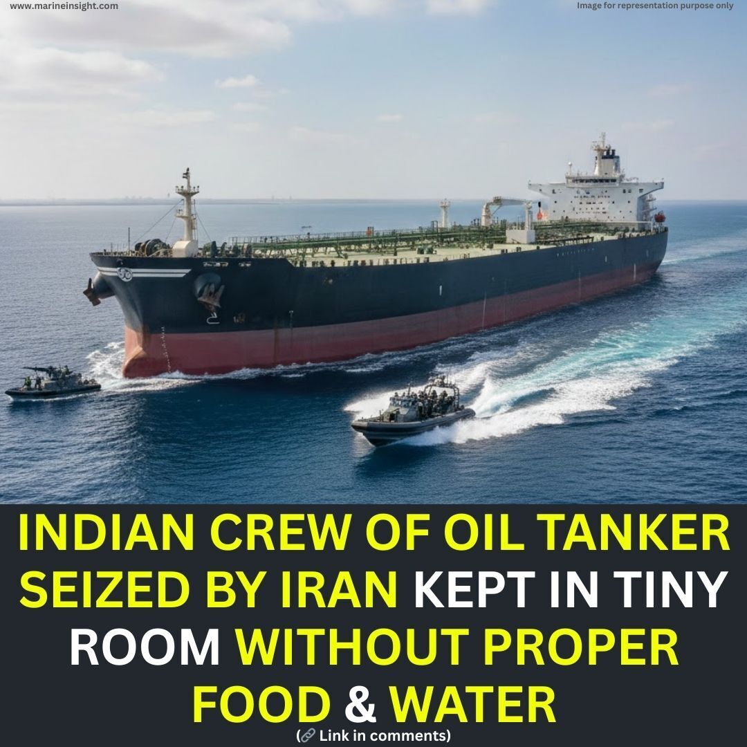 Marine - Indian Crew Of Oil Tanker Seized By Iran Kept In Tiny Room ...