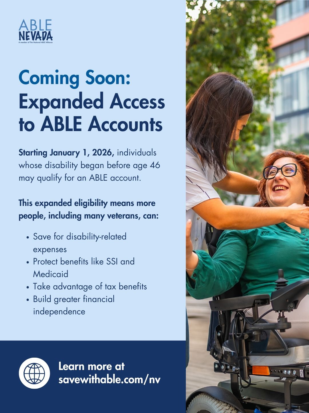 Nevada - Coming soon: More people can save with ABLE Nevada. 🌟 ...