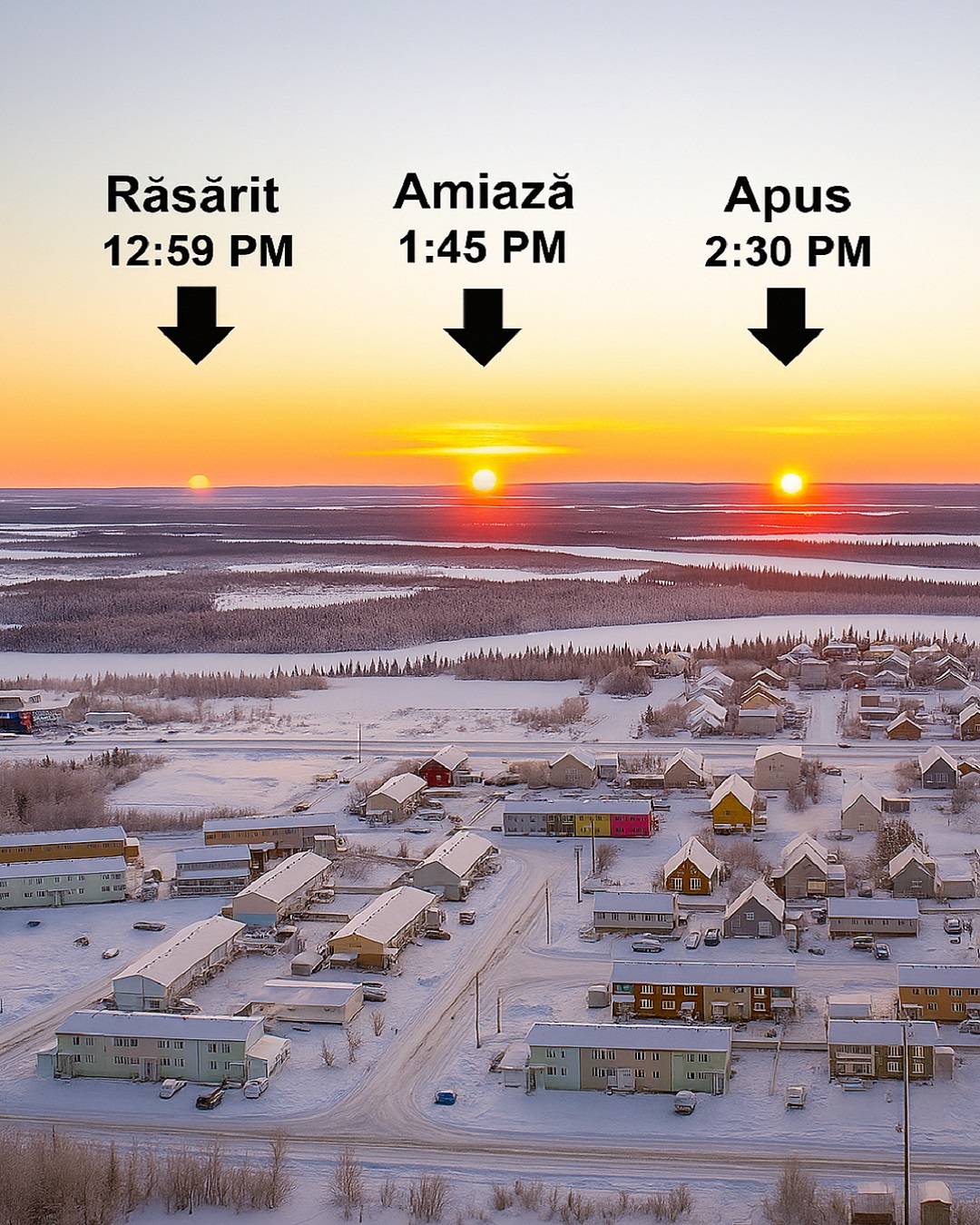Atlas - În orașul Inuvik din Canada, ziua durează doar 91 de minute în ...