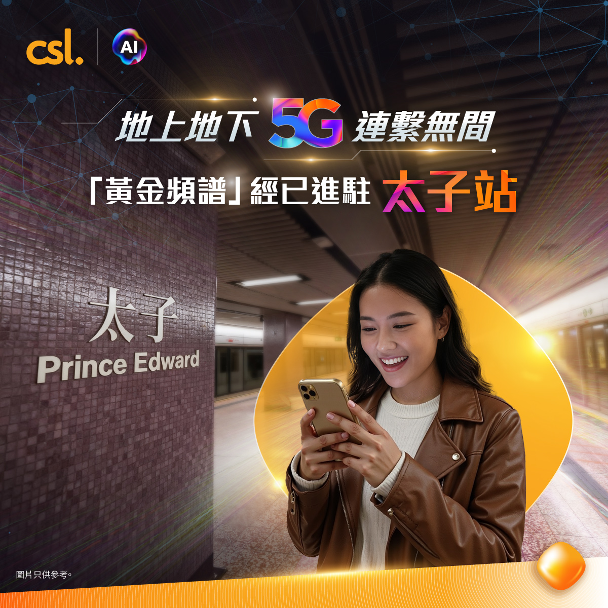 csl - 【 #csl最新資訊 | #5G黃金頻譜 進駐港鐵太子站 享受更流暢5G流動網絡📱】 ... | Facebook