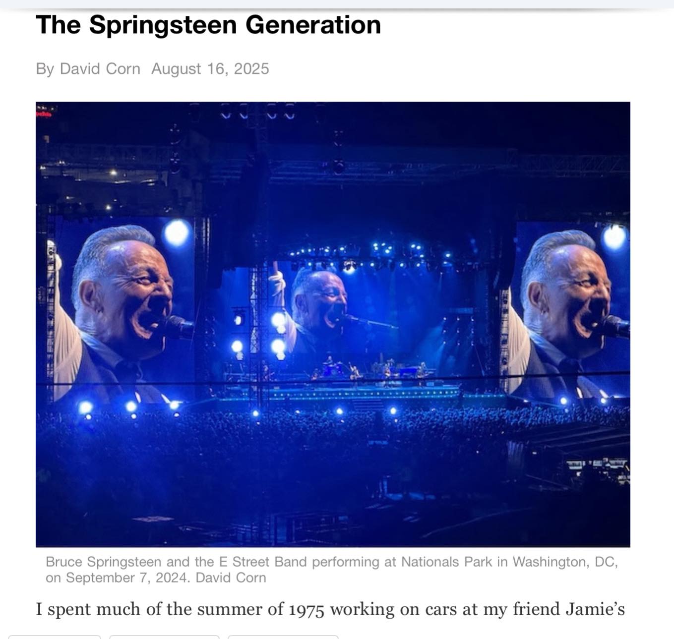 David - NEW: 50 years ago this month, Bruce Springsteen released “Born ...