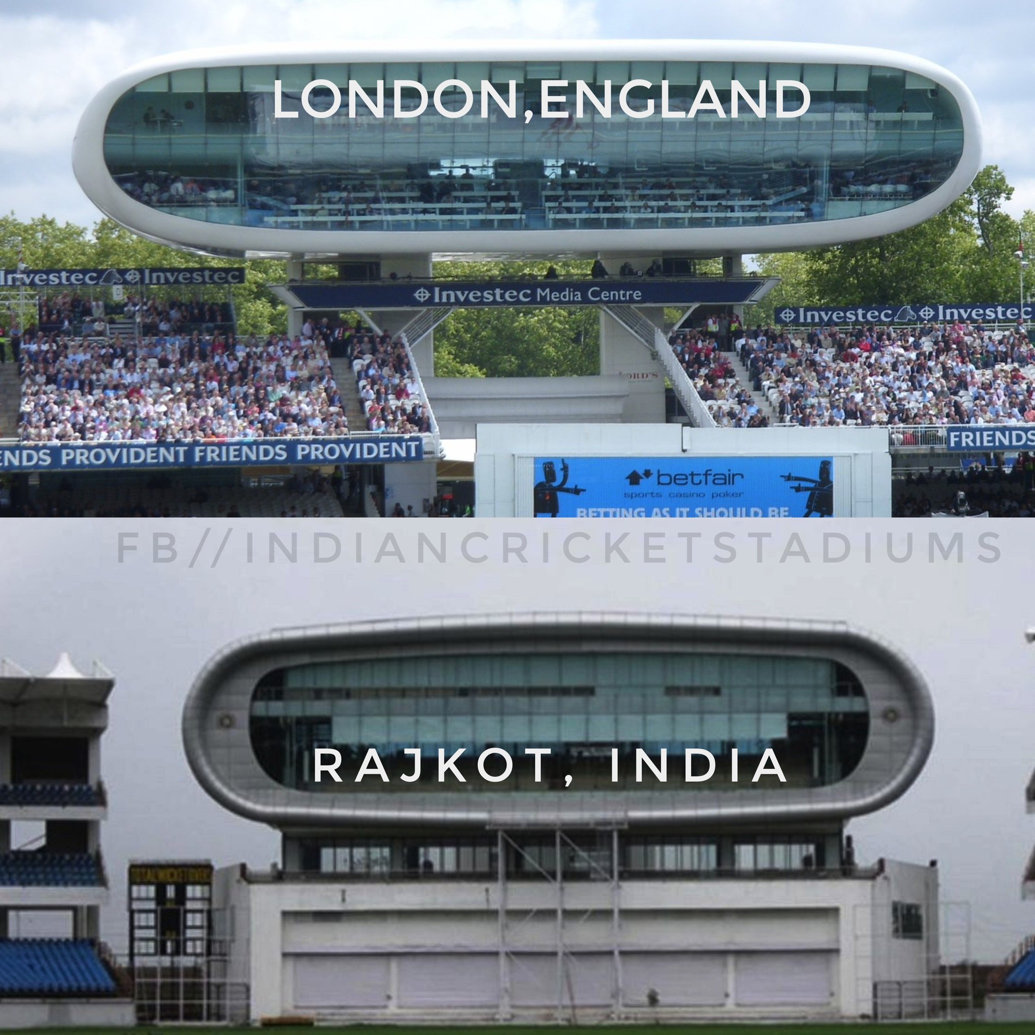 Indian - Media box at the Saurashtra Cricket Association Ground, Rajkot ...