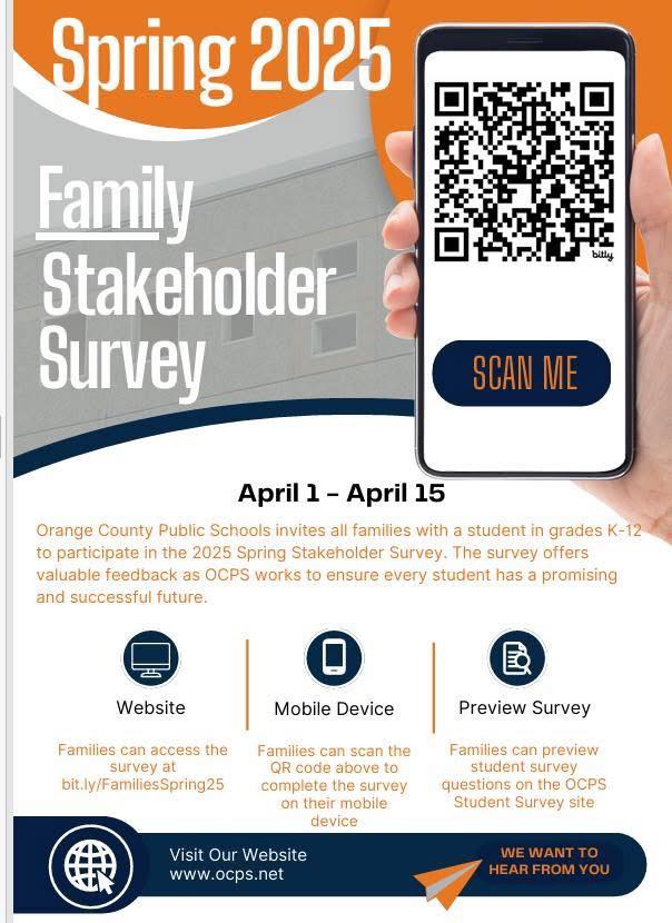Pershing School - OCPS - 2025 Family Stakeholder Survey is now open ...