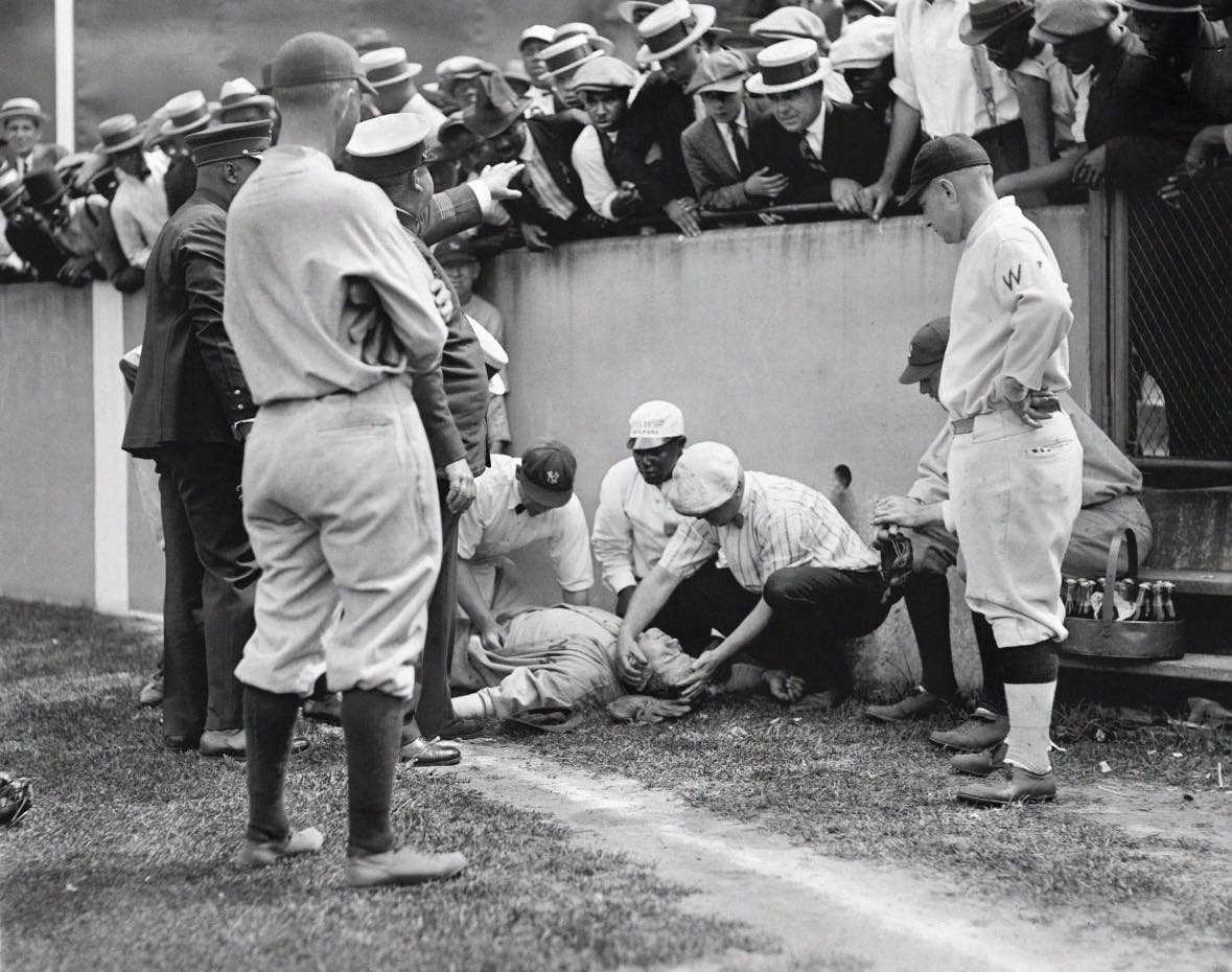 Historyfeels - Babe Ruth knocked unconscious during a game in ...