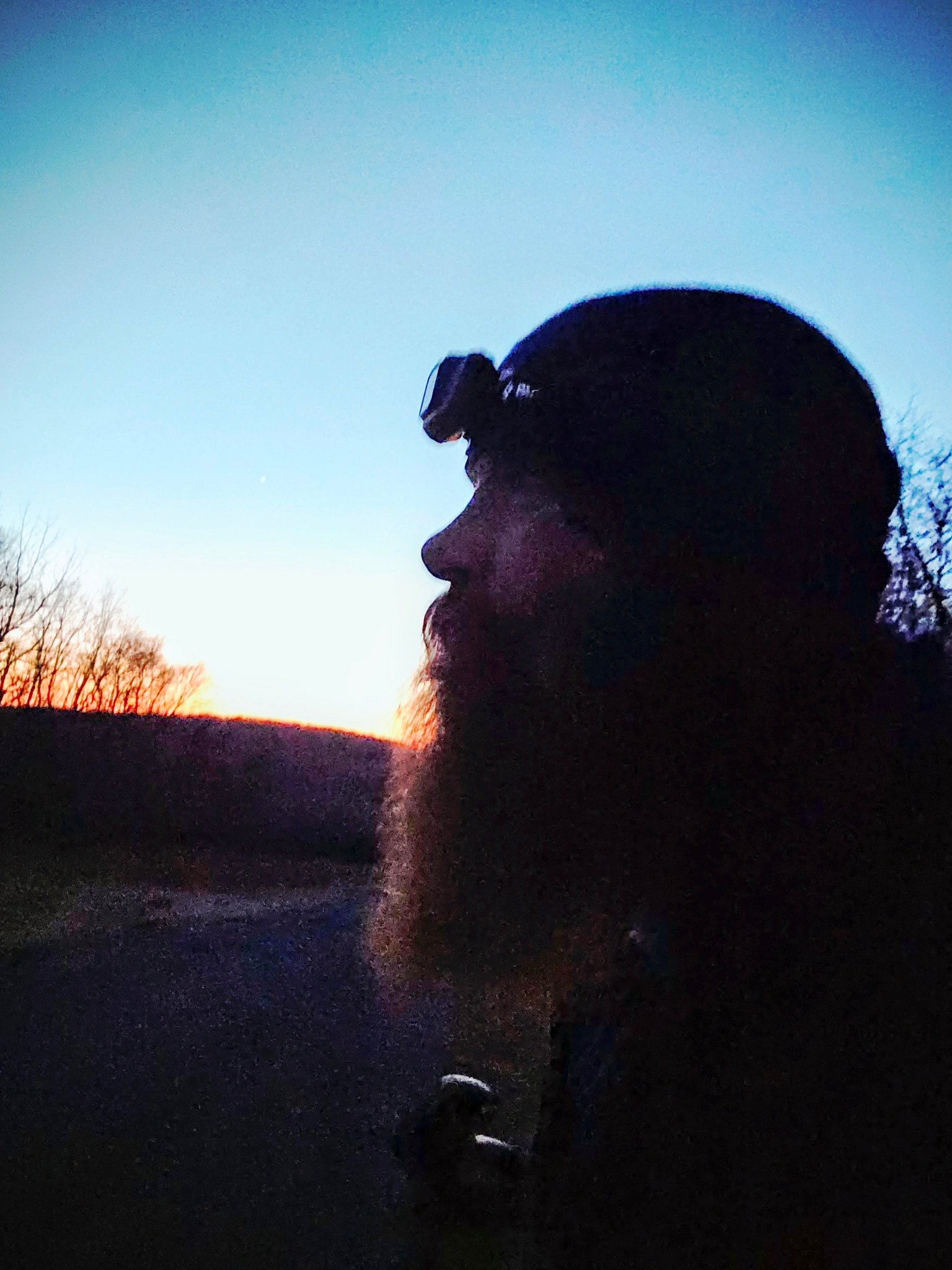 Trail - I remember this night as I was watching the sun disappear and ...