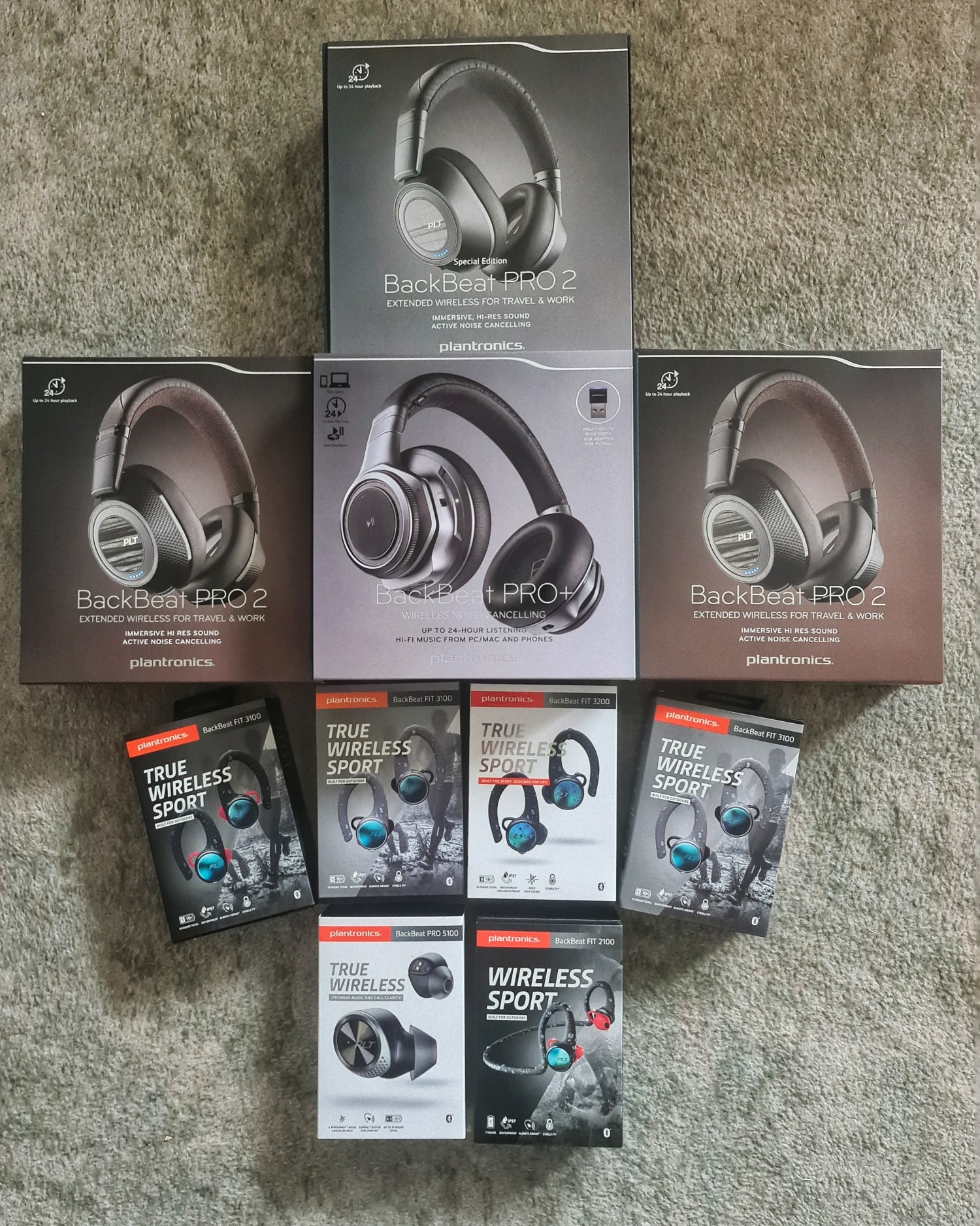 Vintage Plantronics headsets used in Apollo missions