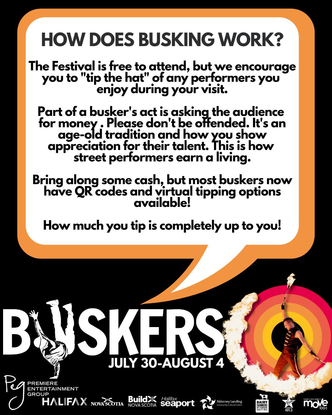 Halifax - It's time to answer some of our most frequently asked Buskers ...